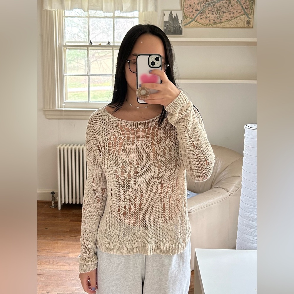 Silence and Noise Ripped Sweater